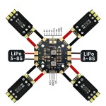 Original RuiQi Aocoda 80A 128K AM32 3-8S Single ESC Flight Control MPU6500 Remote Control Model Spare Made of Plastic